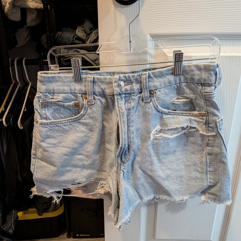 American Eagle Outfitters Light Blue Jean Shorts